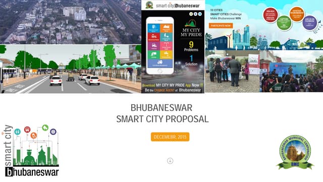 Bhubaneswar No 1 smart city proposal