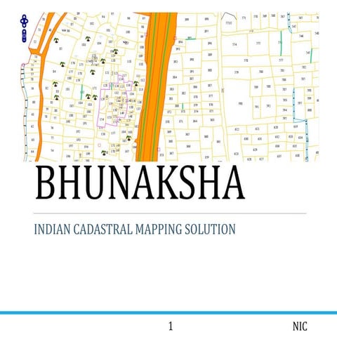 Bhunaksha Indian Cadastral Mapping - Mr. Sunish Kumar | PDF