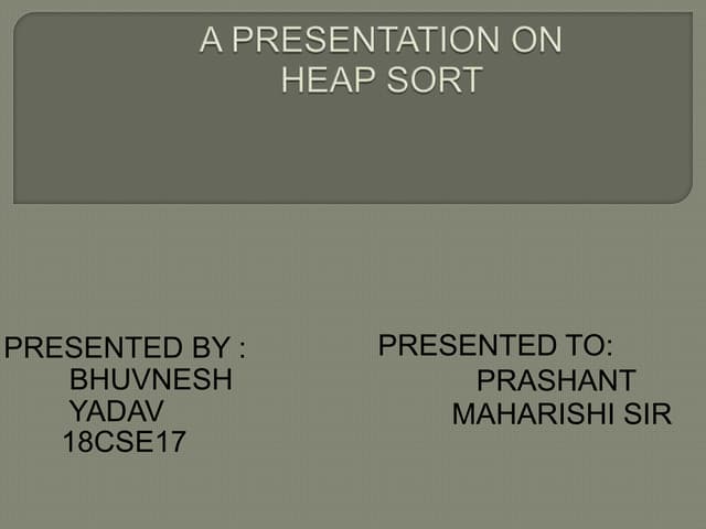  heapsort