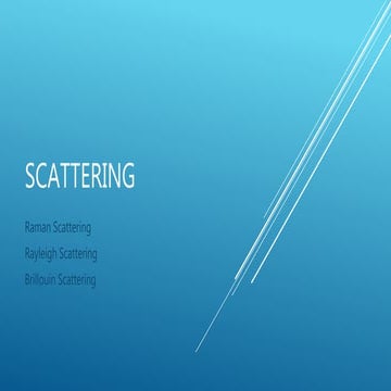 Types of scattering