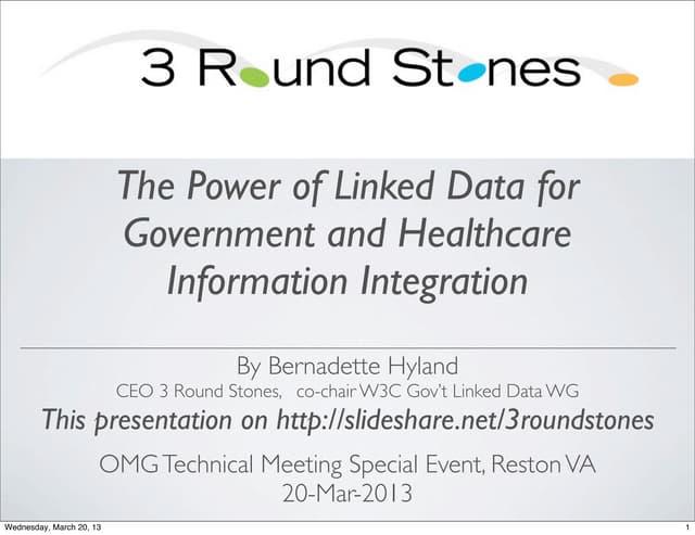 The Power of Linked Data for Government & Healthcare Information Integration