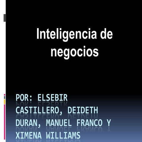 Inteligencia de Negocios