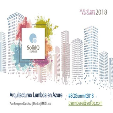Arquitecturas lambda en Azure