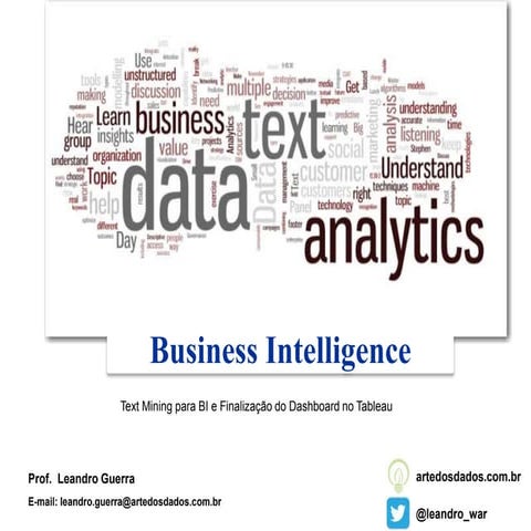 Text Mining para BI e Finalização do Dashboard no Tableau