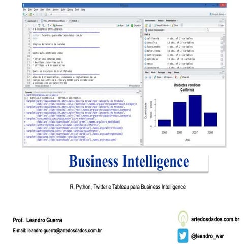 R, Python, Twitter e Tableau para Business Intelligence
