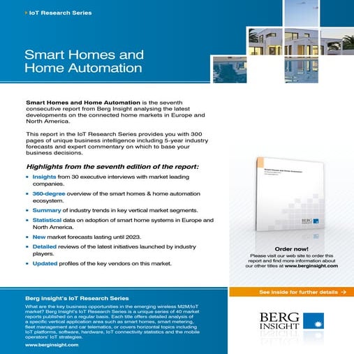 Smart Homes and Home Automation