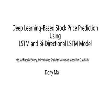 BI-SLTM Based Stock Price Prediction.pptx
