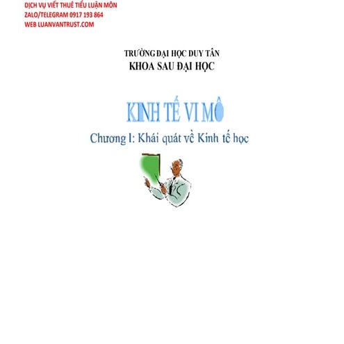 BÀI MẪU Tiểu luận về kinh tế vi mô, HAY