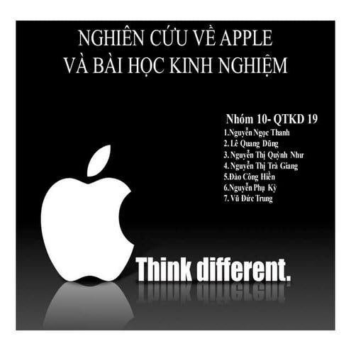 Bài mẫu tiểu luận môn về Apple, HAY