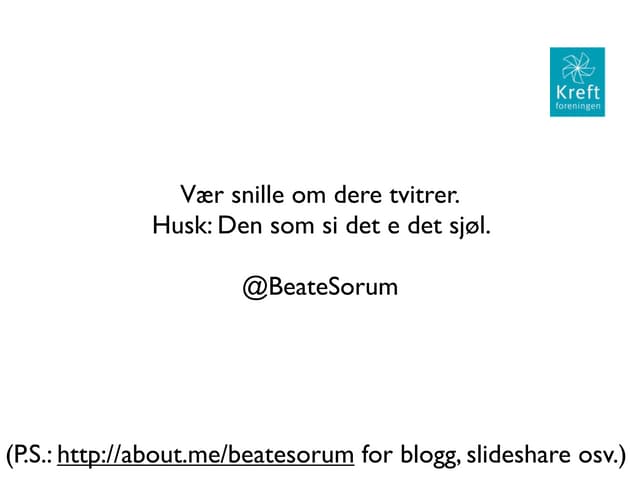 Forelesning på BI 27.09.2011