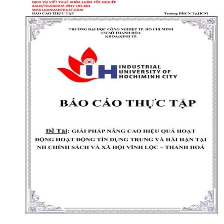 Bài mẫu báo cáo thực tập tại ngân hàng chính sách xã hội, HAY