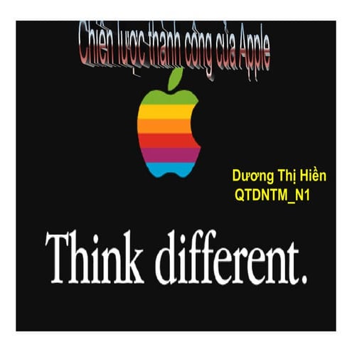 Bài mẫu tiểu luận về công ty apple, HAY