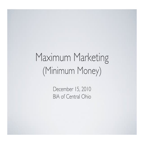 Maximum Marketing: Using SEO to Produce Great Blog Content