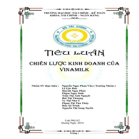 Phân tích chiến lược kinh doanh của công ty cổ phần sữa việt nam vina...