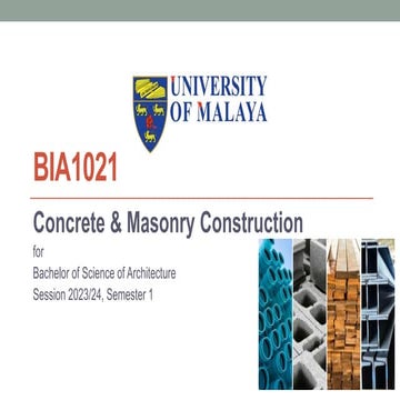 Concrete & Masonry Construction