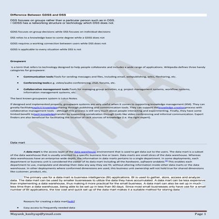 Business Intelligence and Applications