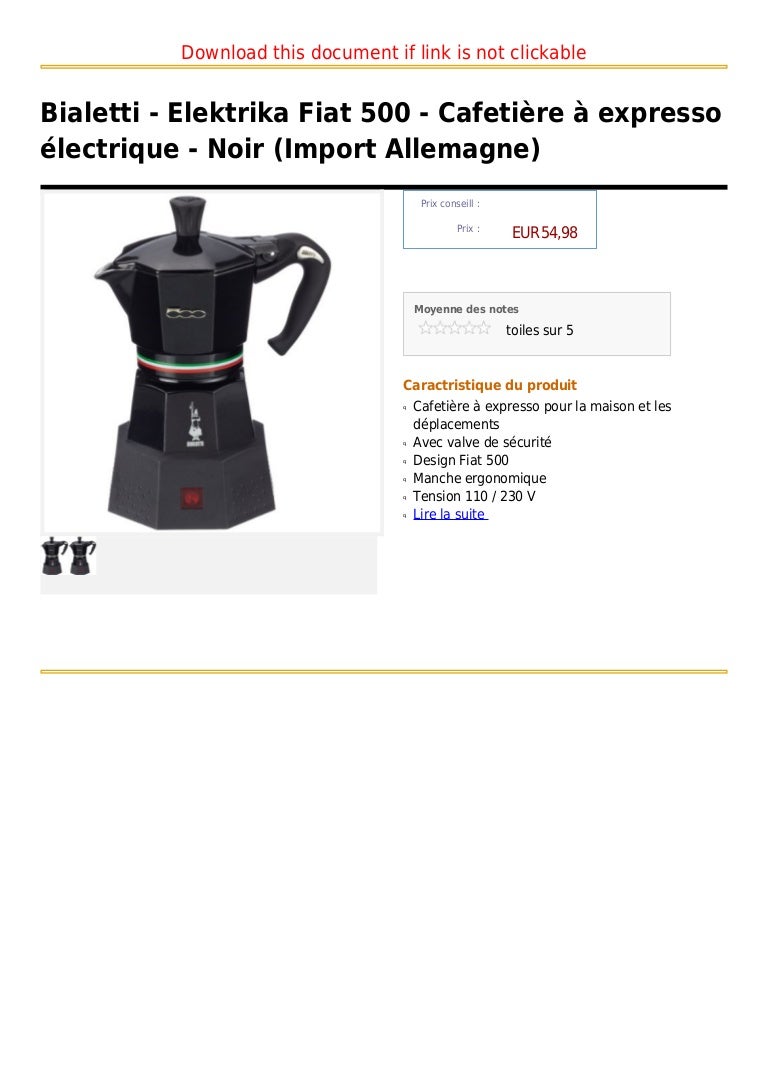 cafetières électriques