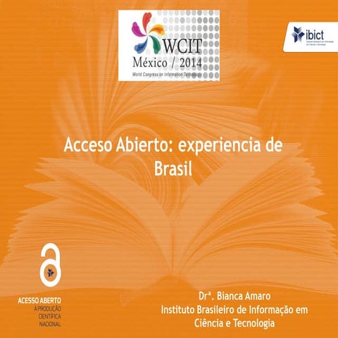 Acceso Abierto: experiencia de Brasil