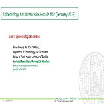 BIAS IN EPIDEMIOLOGICAL STUDIES TO AID TO UNDERSTANDING RESEARCH | PDF