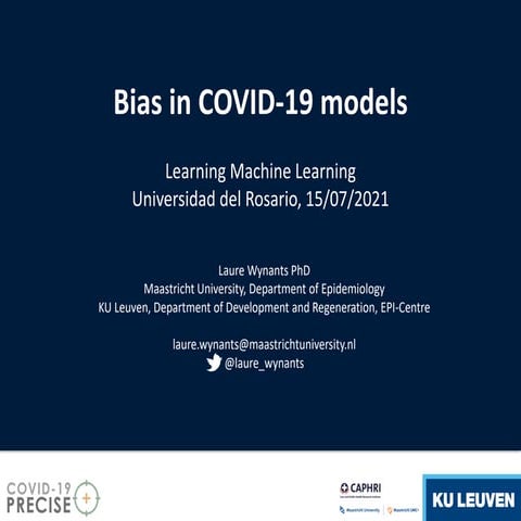 Bias in covid 19 models
