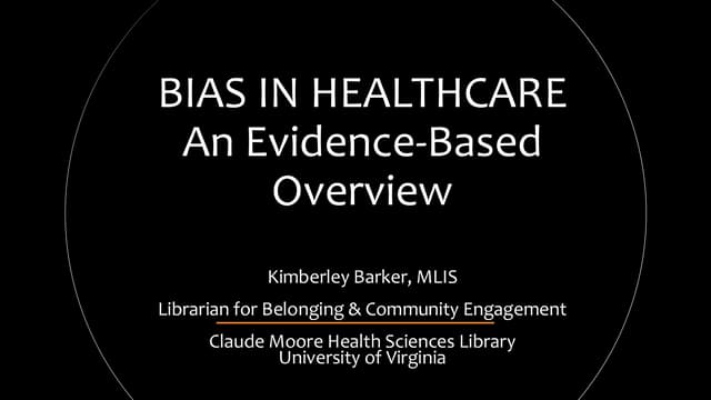 Bias in Healthcare: An Evidence-Based Overview Nov 2024
