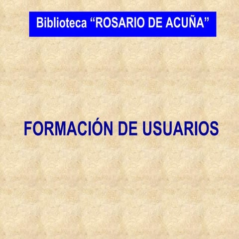 Bib FormacióN Usuarios