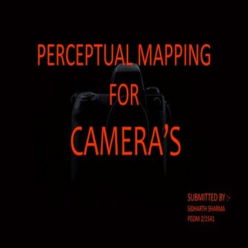 Perceptual mapping of camera 