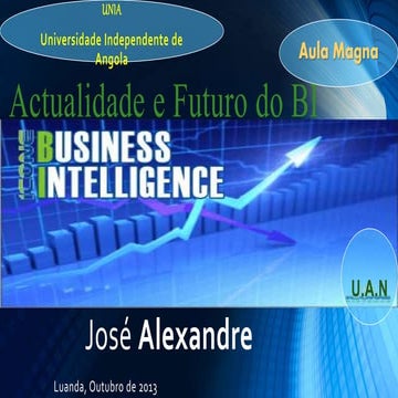 Aula Magna Sobre BI & BigData na UNIA, Luanda - Angola