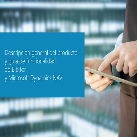 Bibitor hoja de producto y vídeo de nuestra solución ERP para el sector de be...