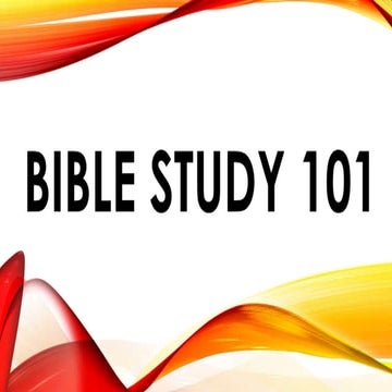 Bible Study 101 | PPTX