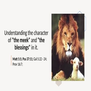 Bible Class- Understanding the character of the Meek Nov 2.pptx