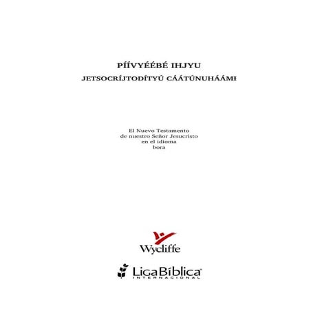 Bible in bora, mirana