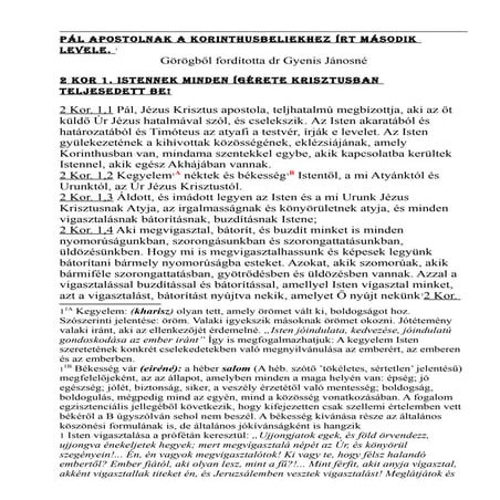 Biblia-újszövetség-apostoli levelek-pál apostol korintusiakhoz írott 2.  levele