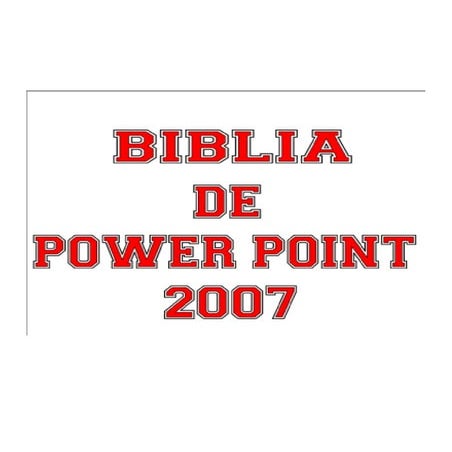 Biblia de power point
