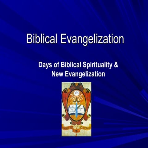 Biblical Evangelization: A Pauline Initiative | PPT
