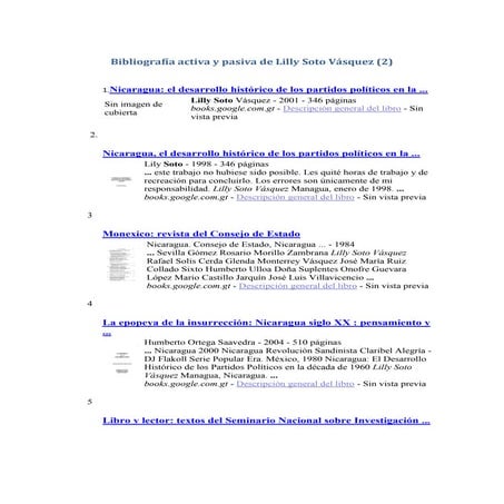BibliografíA Activa Y Pasiva De Lilly Soto VáSquez 2