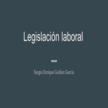 Legislación laboral