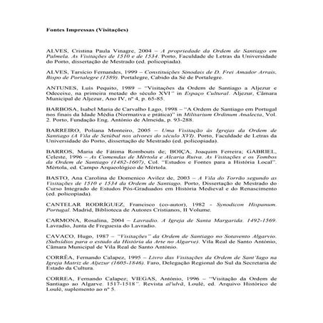 Bibliografia   visitações