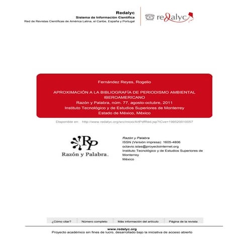 Bibliografia de jornalismo ambiental