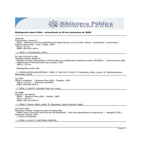 Bibliografia sobre Sida