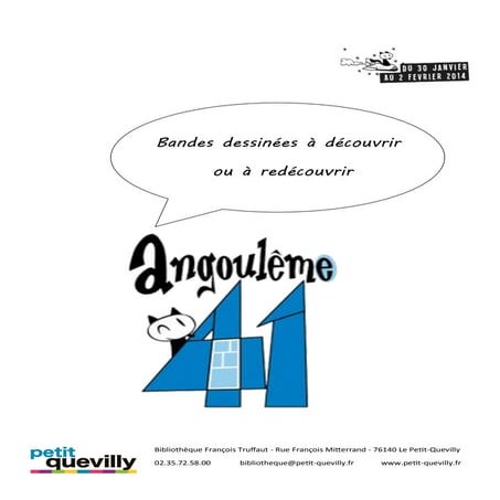 Bibliographie jeunesse angouleme 2014