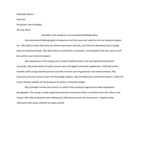 Bibliography self revise