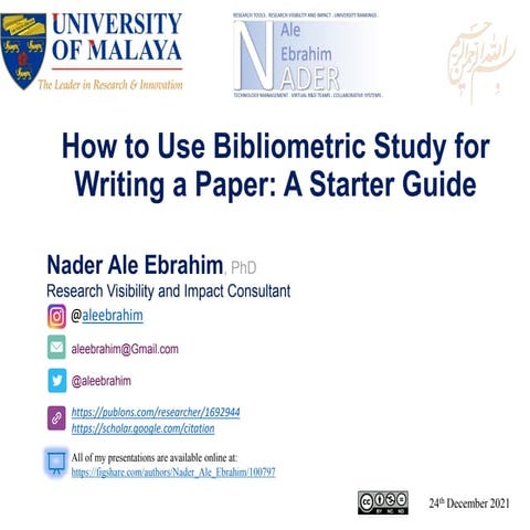How to Use Bibliometric Study for Writing a Paper: A Starter Guide