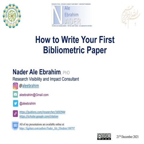 How to Write Your First Bibliometric Paper