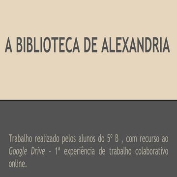 Biblioteca de alexandria