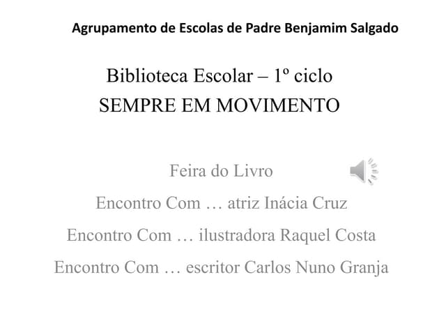 Biblioteca escolar – 1º ciclo