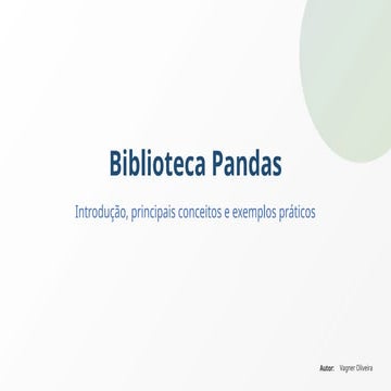 Bibliotecas Pandas para Análise de Dados