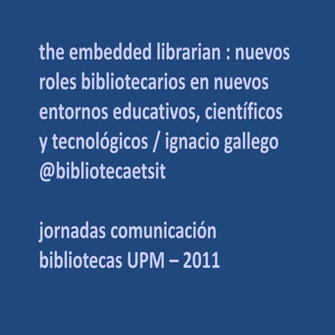 The Embedded Librarian | las imágenes