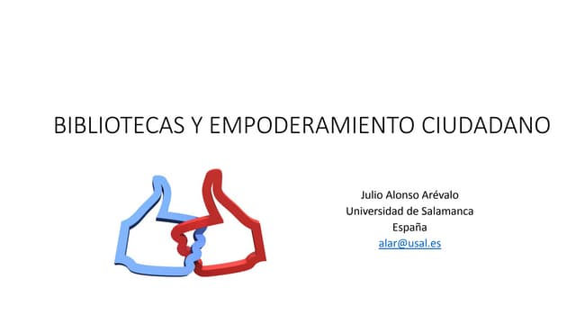 Bibliotecas y empoderamiento ciudadano