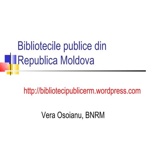 Bibliotecile publice din republica moldova blog